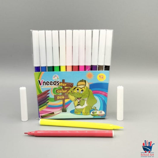مجموعة أقلام تلوين مكونة من 12 قطعة من VNEEDS