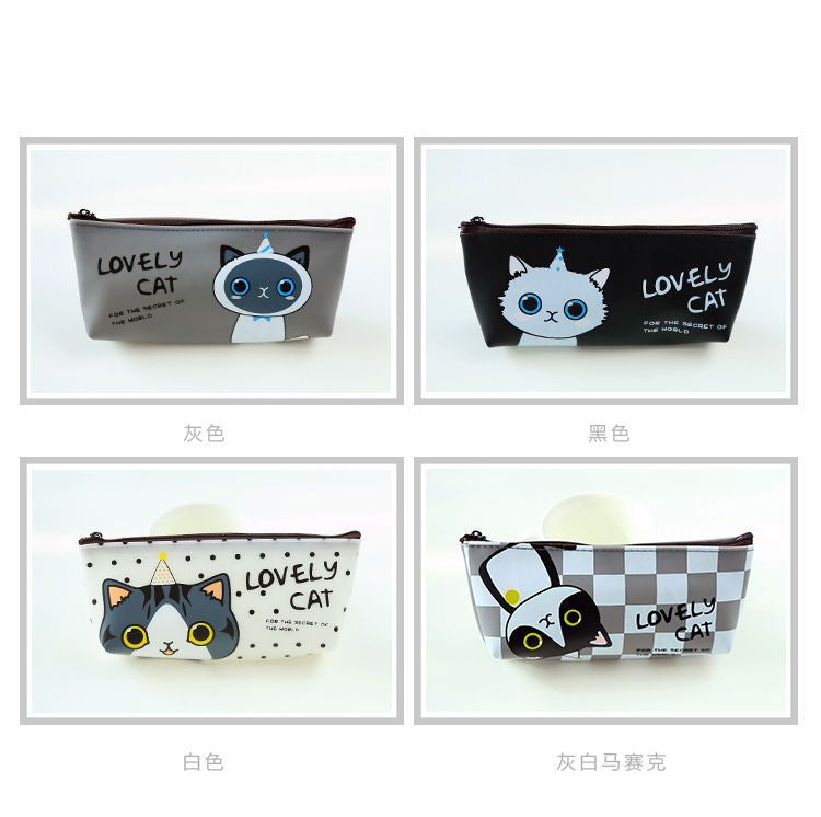 حافظة أقلام بطبعة قطة