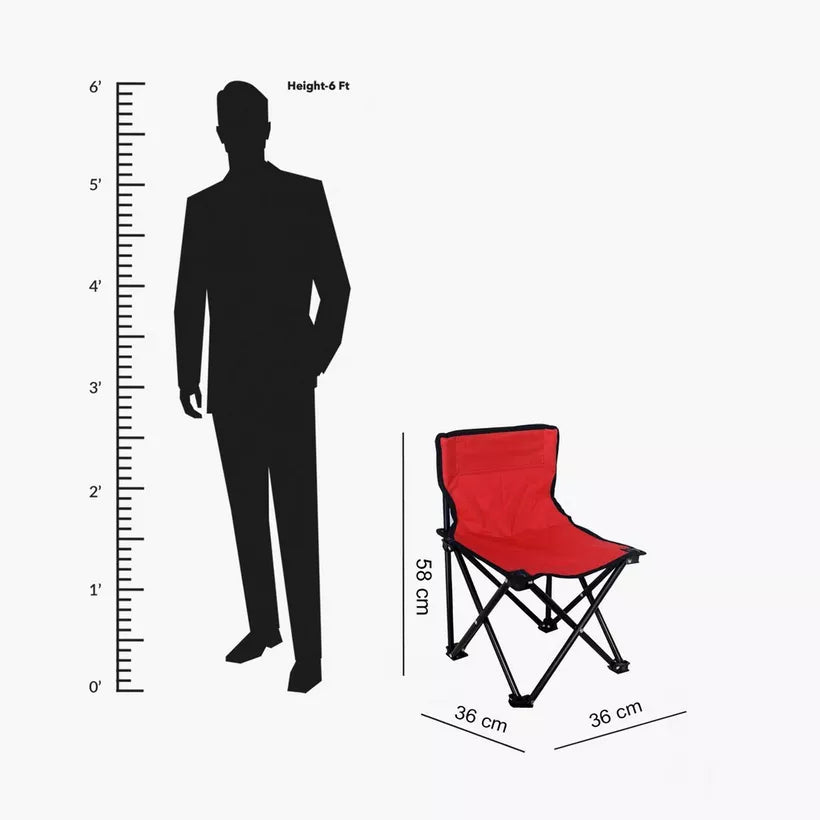 كرسي تخييم قابل للطي بدون أذرع