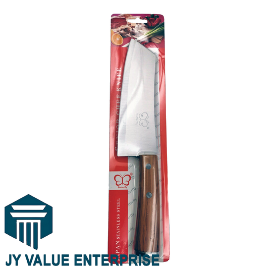 سكين ساطور بمقبض خشبي