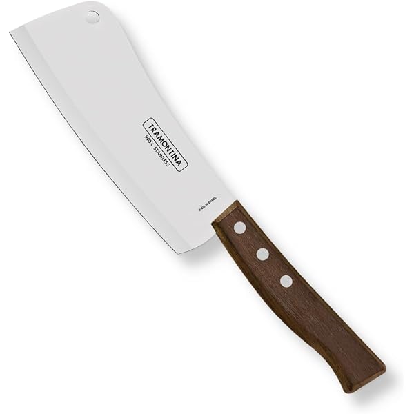 Stainless Steel Cleaver Knife/, 15cm/5.9" | Brown