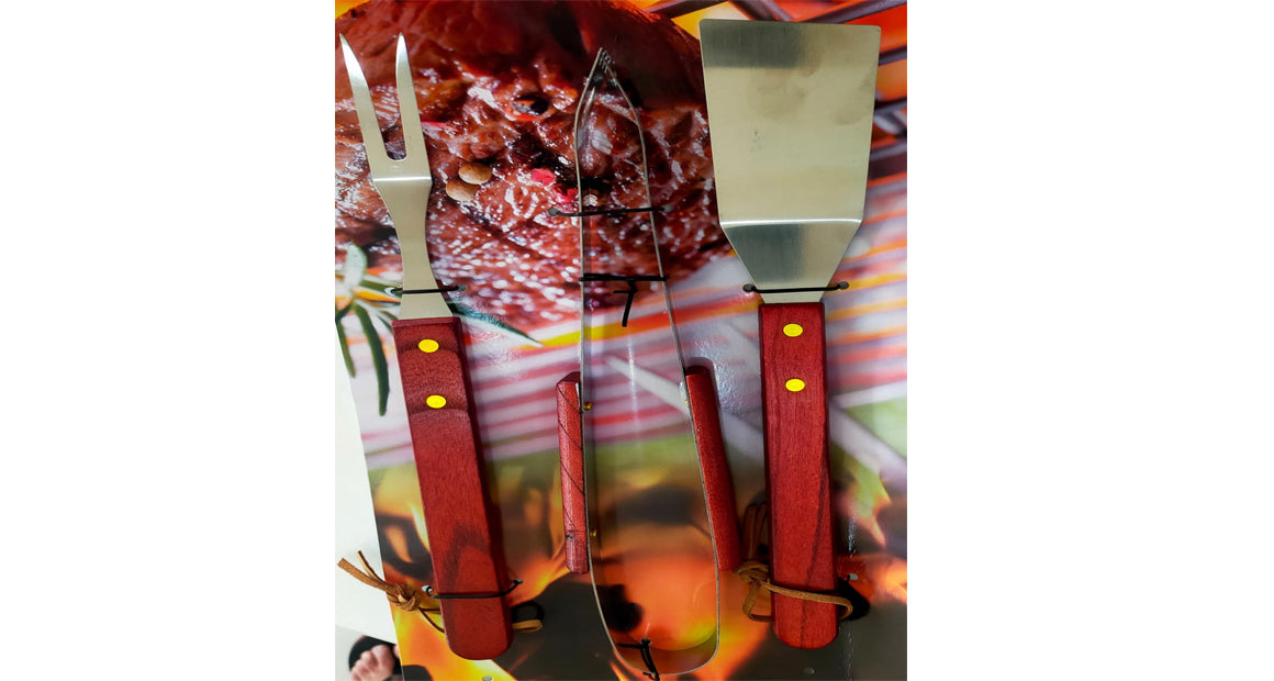 طقم شواء مكون من 3 قطع