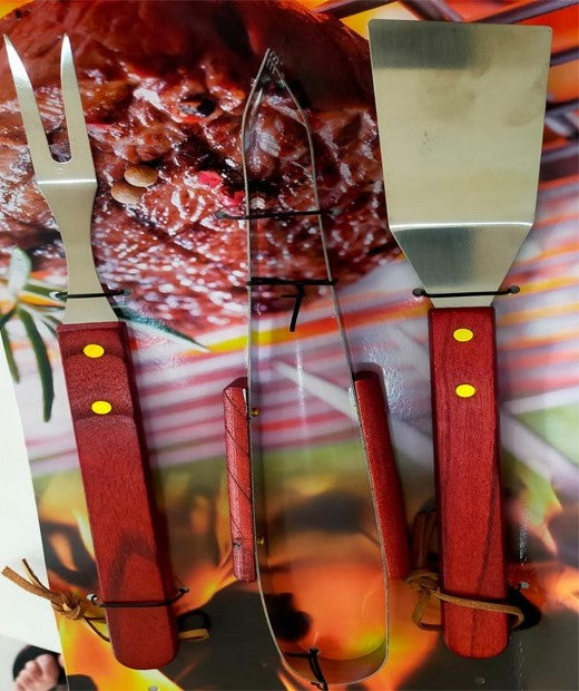 طقم شواء مكون من 3 قطع