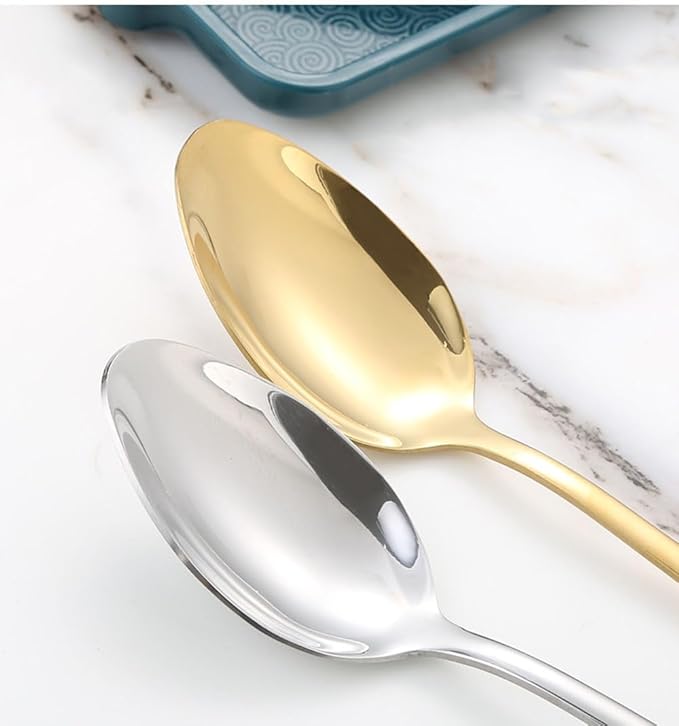 24-Piece Stainless Steel Gold And Silverware Set