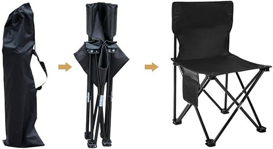 كرسي قابل للطي للتخييم، محمول وخفيف الوزن