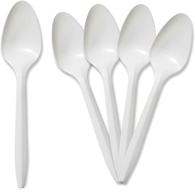 Plastic Spoon Medium 50Pcs
