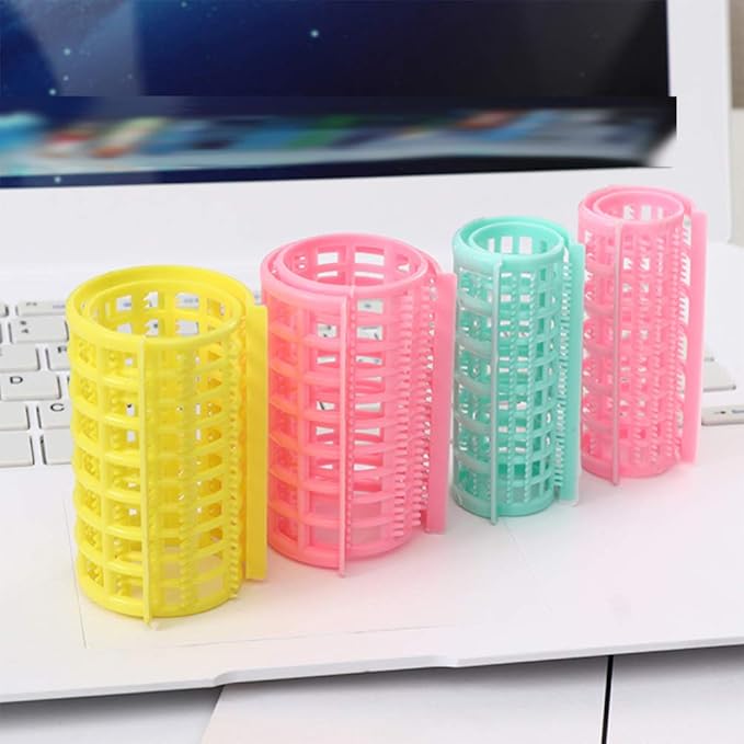 Self Grip Hair Rollers Plastic 4pcs