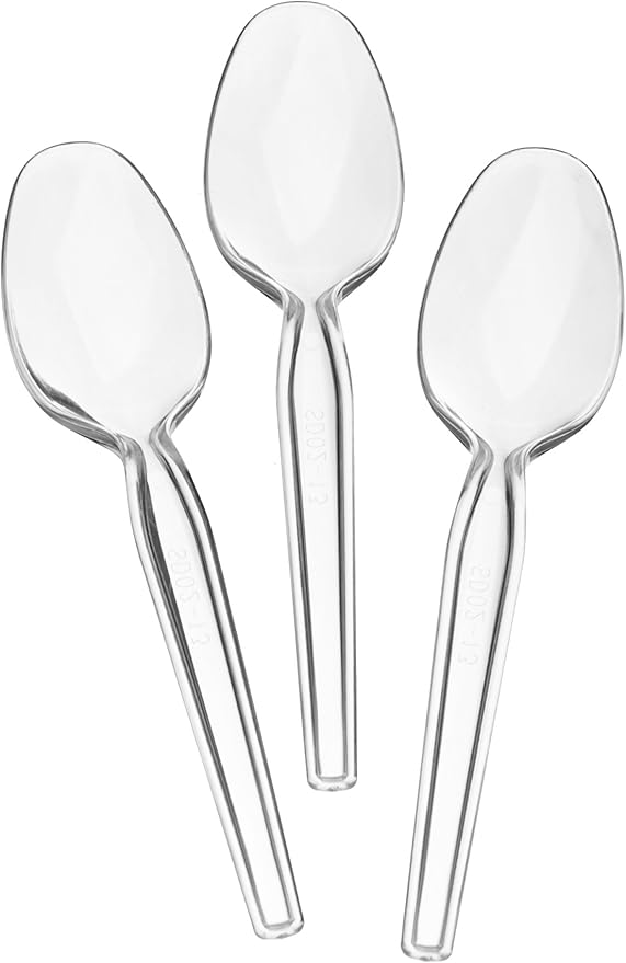 Plastic Spoon Medium 50Pcs