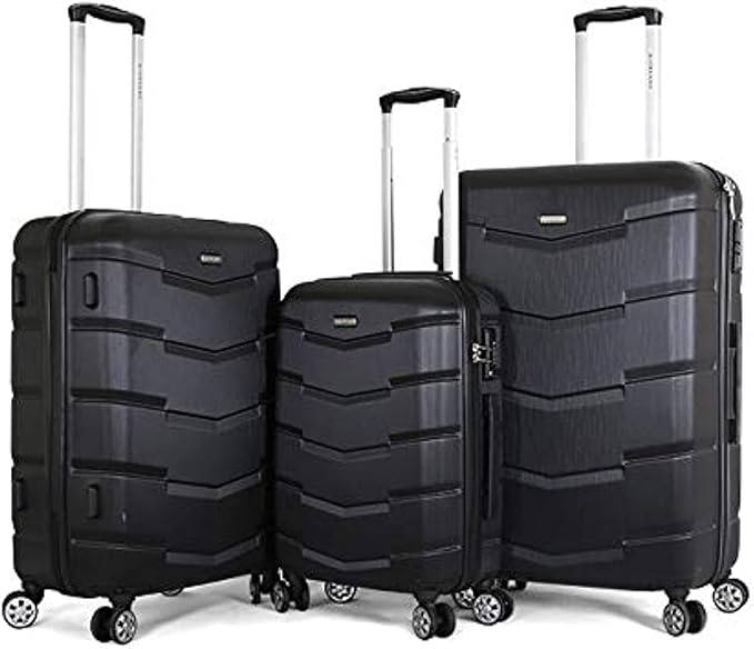 حقيبة سفر Rower Ferrari Series ذات الجوانب الصلبة باللون الأسود