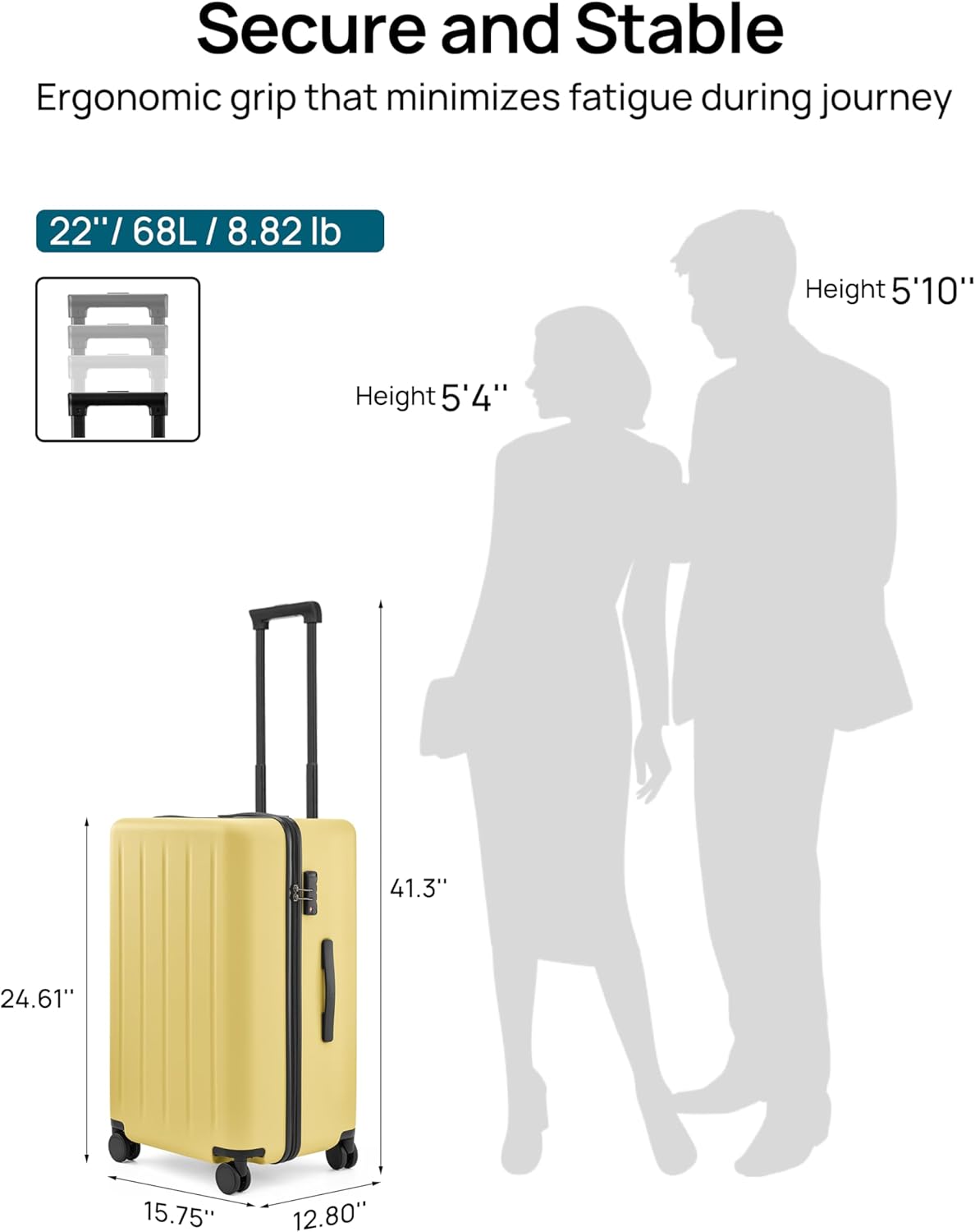 Checked Luggage 22 inch