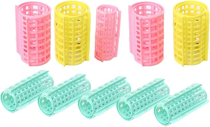 Self Grip Hair Rollers Plastic 4pcs