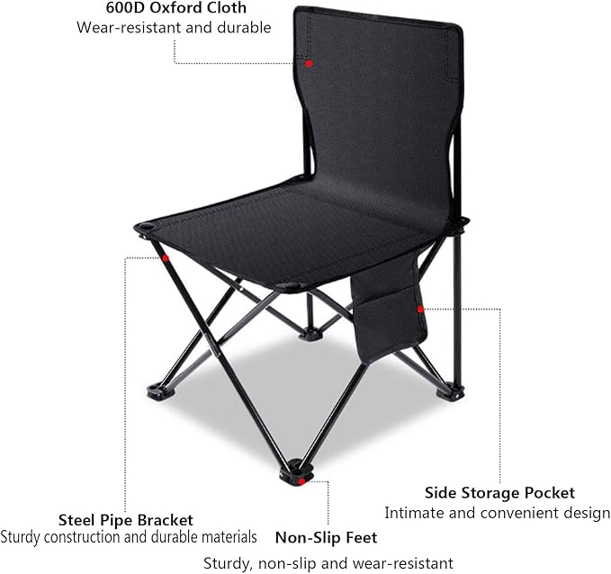 Folding Chair for Camping, Portable Lightweight