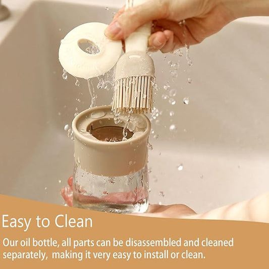 زجاجة زيت زجاجية