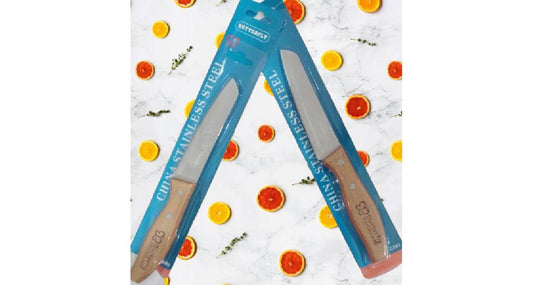 سكين ساطور بمقبض خشبي