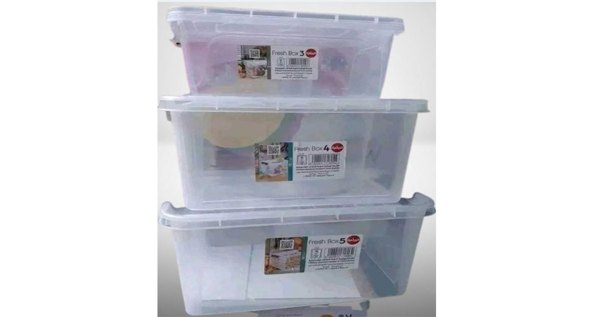 Plastic Storage Box 3pcs set