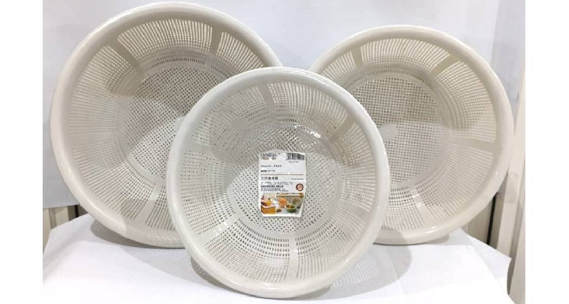 Big Plastic Stainer 3 Pcs Set
