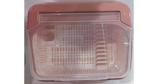 رف أطباق مغطى بالبلاستيك