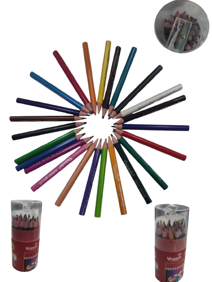 مجموعة أقلام ملونة مكونة من 24 قطعة