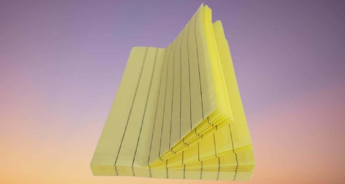 ملاحظات لاصقة بجميع الأحجام