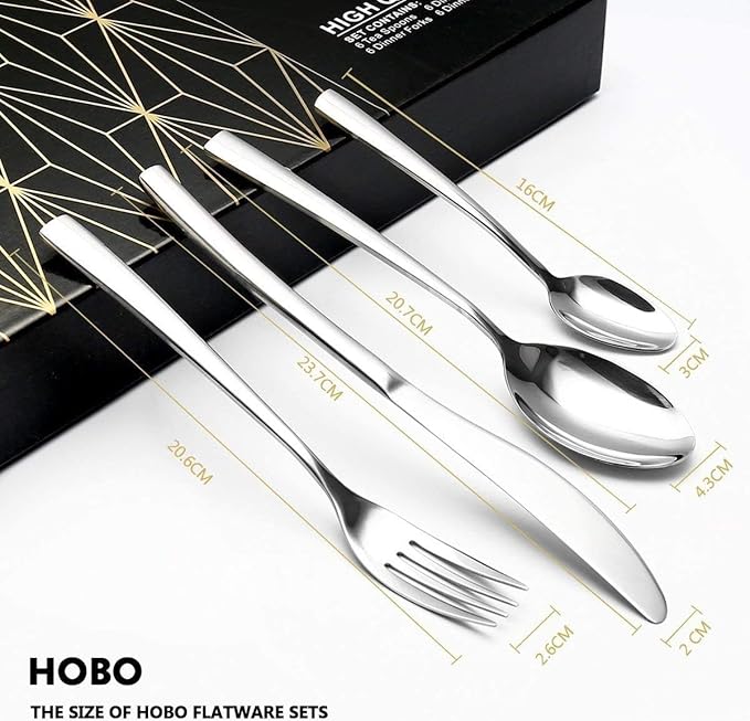 24-Piece Stainless Steel Gold And Silverware Set