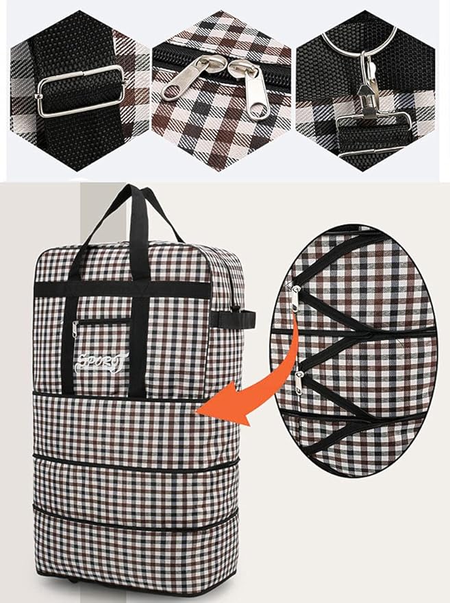 حقيبة ظهر قابلة للتوسيع مع عجلات