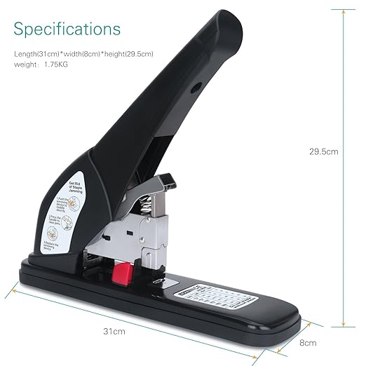 Heavy Duty Stapler Staples, Reduced Effort, 100 Sheets