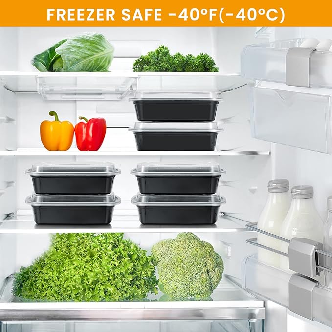 Black Microwave Container with Lid
