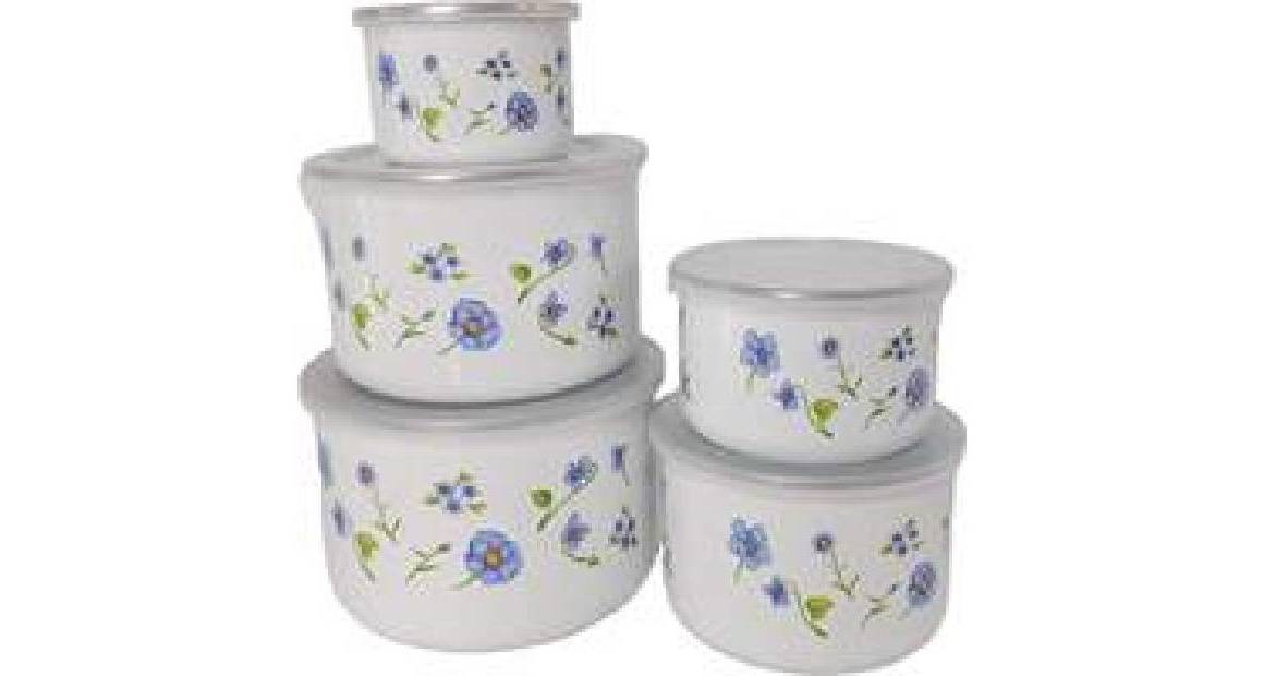 5pcs Enamel item set 16-24cm