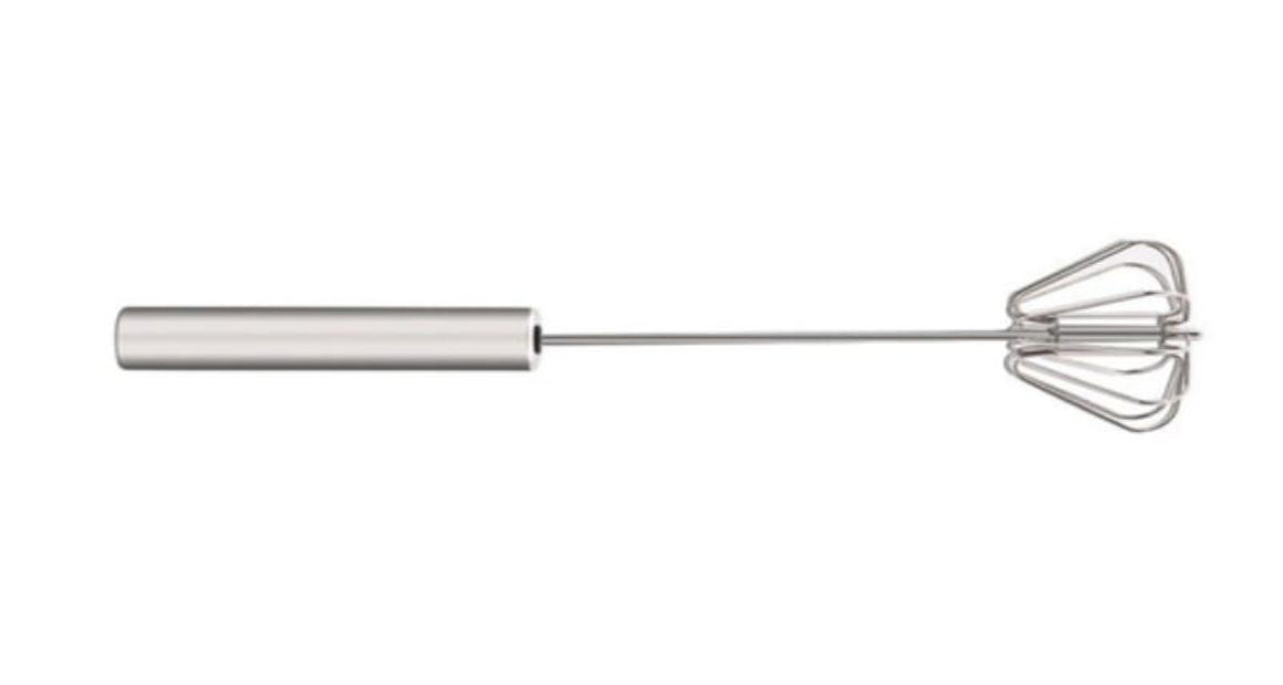 Stainless Steel Rotary Push Whisk 30 cm