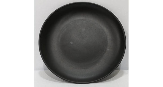 طبق ميلامين بلاستيكي أسود