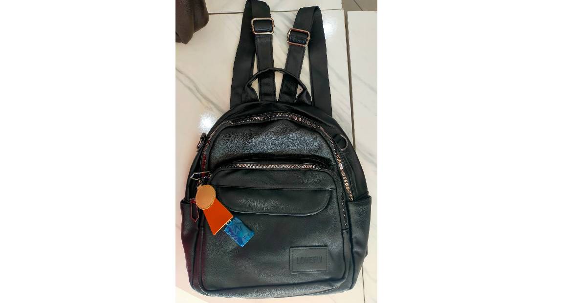 Backpack School Work Street Black Bag