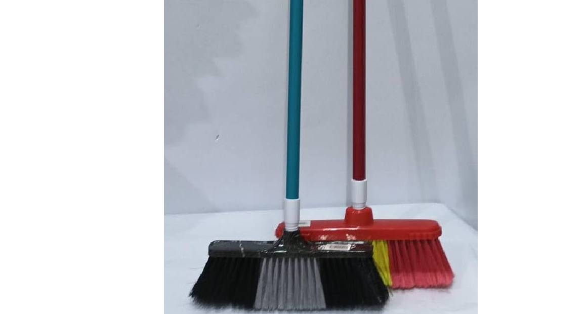 Cleaning Brush with wood pole