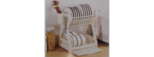 رف أطباق حديدي متوسط الحجم