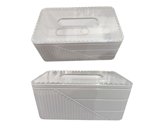 علبة مناديل بلاستيكية