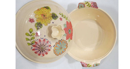 وعاء تقديم الميلامين مع غطاء