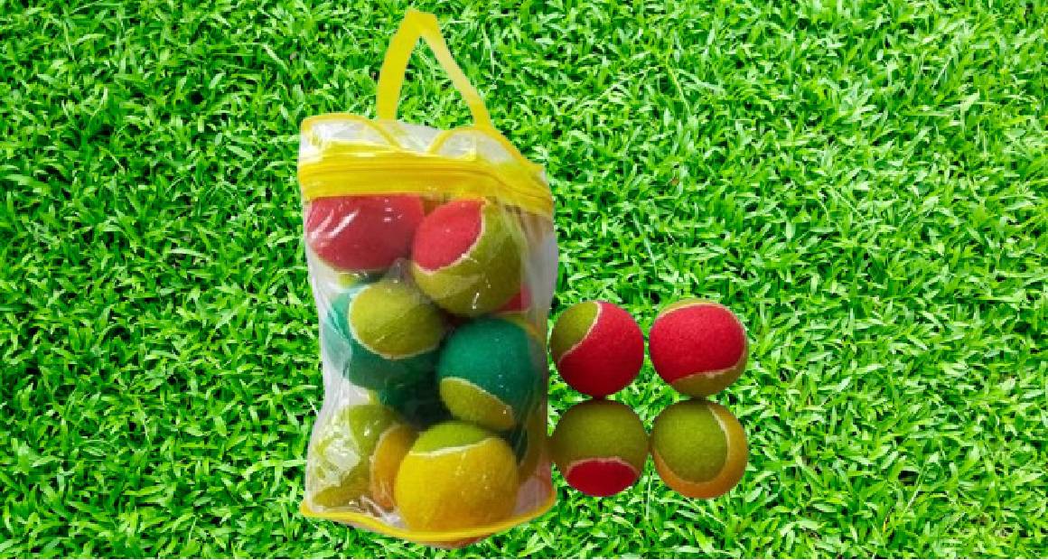 مجموعة كرات التنس مع كيس بلاستيكي