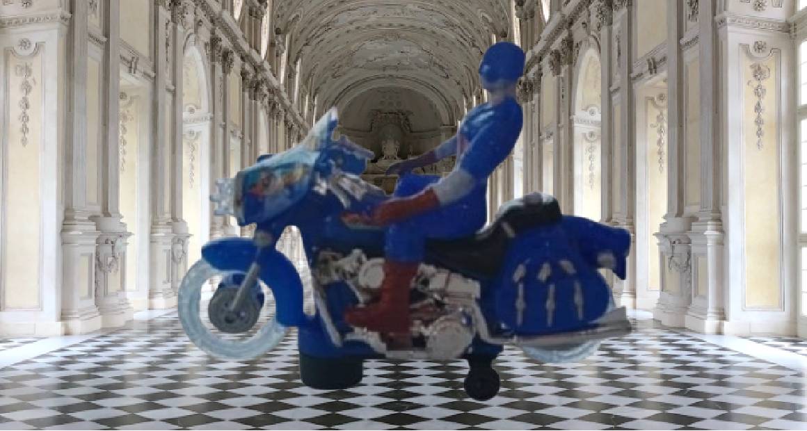Battery Sports Bike - Blue