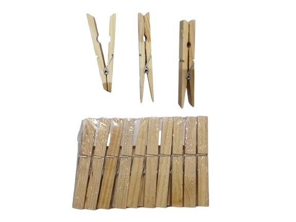 مجموعة المشابك الخشبية
