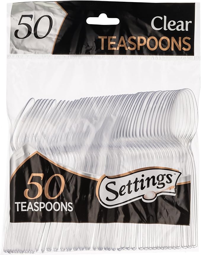 Plastic Spoon Medium 50Pcs
