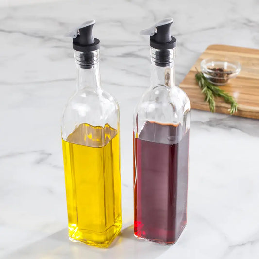 زجاجات زيت زجاجية