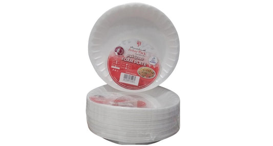 طبق فوم 9 بوصة 25 قطعة