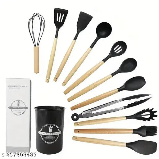 Silicone Kitchen Utensils Set, 12-piece Kitchen