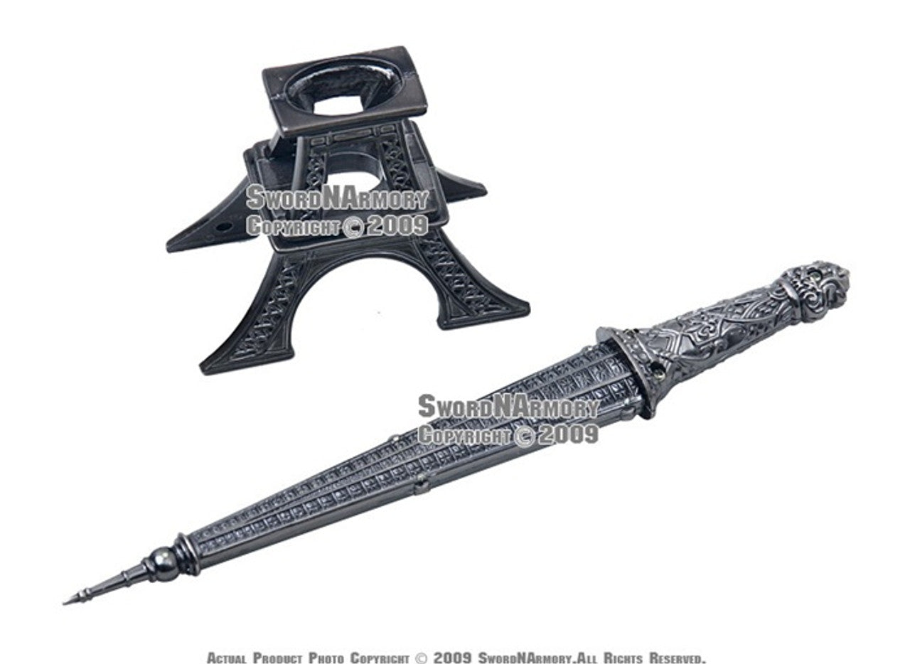 Eiffel Tower with Knife