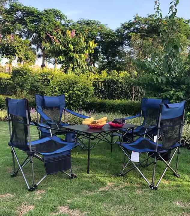 طاولة معدنية محمولة قابلة للطي مصنوعة من الألومنيوم