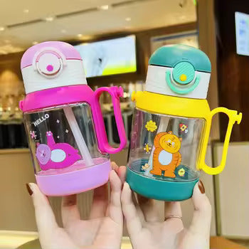 زجاجة مياه بمقبضين للأطفال سعة 380 مل