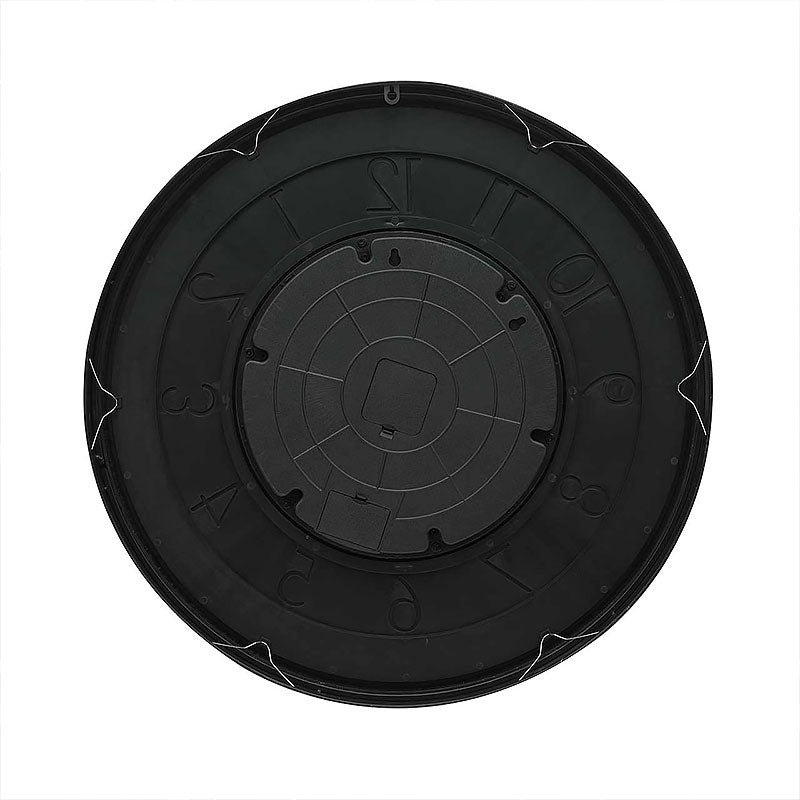 Large Coffee Brown Visible Exposed Moving Gears Wall Clock 60 cm