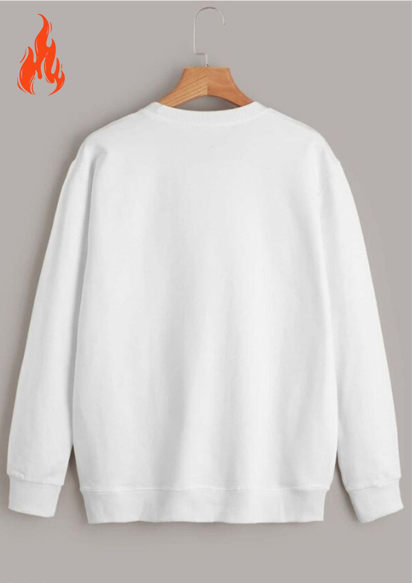 Men'S Casual Crew Neck Sweatshirt (NOT A PATIENT)" - White, Long Sleeve T-Shirt