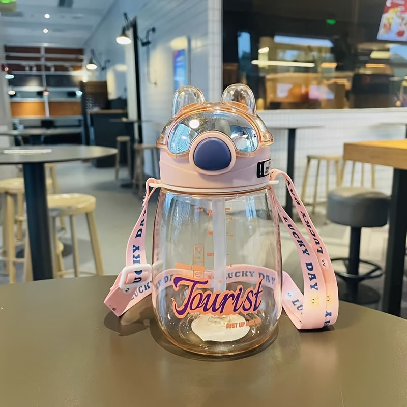 2024Portable Kids Water Cup with Shoulder Strap 650 ML