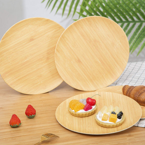 أطباق الميلامين الملونة المصنوعة من الخيزران