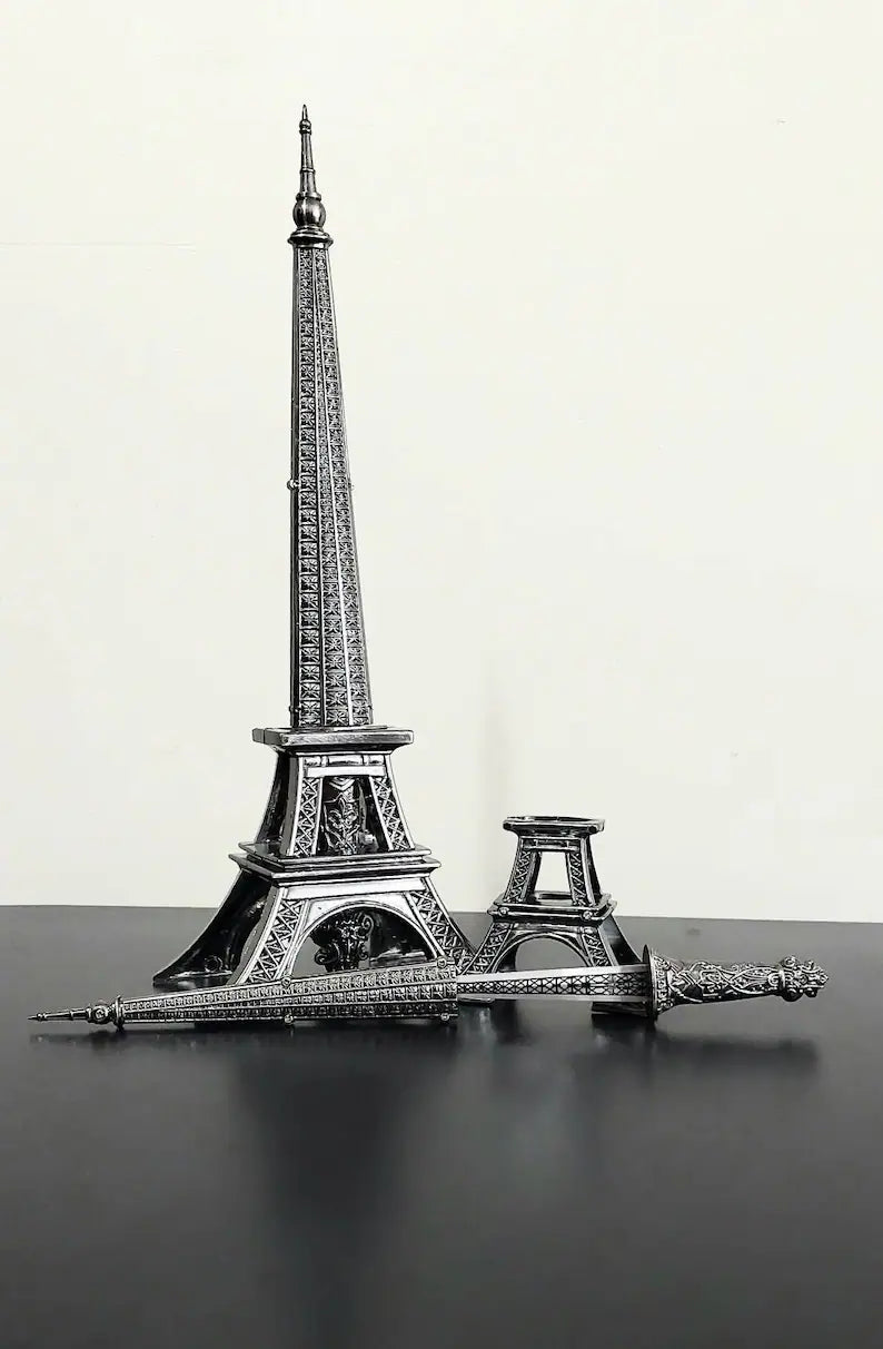 Eiffel Tower with Knife